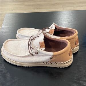 Hey Dude Light Tan Loafers